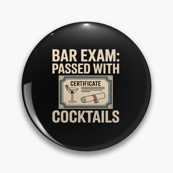 Item preview, Bar Exam Passed With Cocktails Beer Wine novelty designed and sold by tabdejinti.