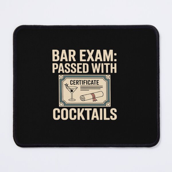 Item preview, Bar Exam Passed With Cocktails Beer Wine novelty designed and sold by tabdejinti.