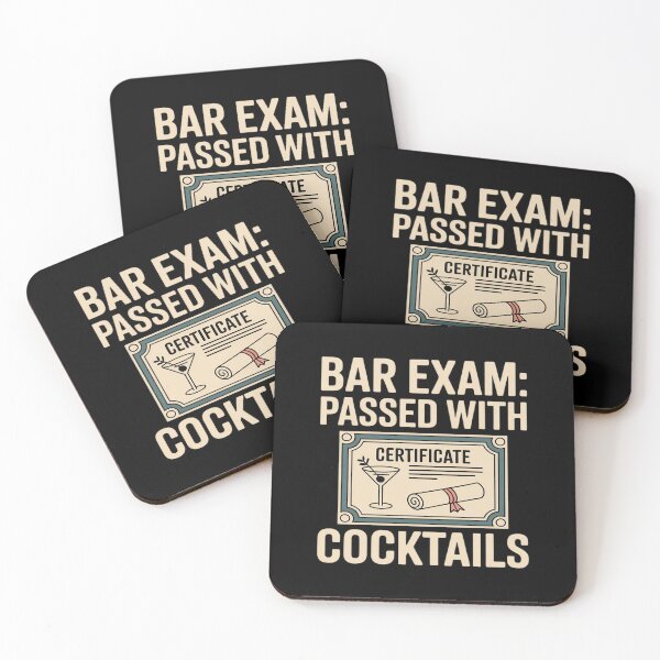 Item preview, Bar Exam Passed With Cocktails Beer Wine novelty designed and sold by tabdejinti.
