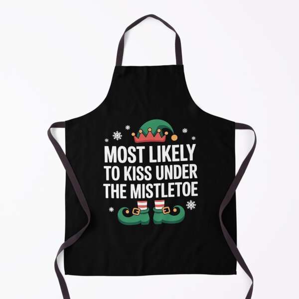 Item preview, Most Likely To Kiss Under Mistletoe Matching Christmas Elf  designed and sold by papertaless.