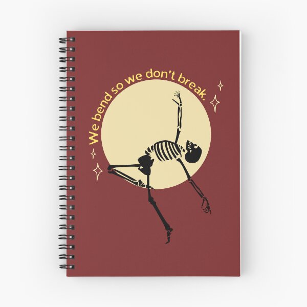 Item preview, We Bend So We Don’t Break – Skeleton Resilience Quote Design designed and sold by Frighteningly Beautiful.