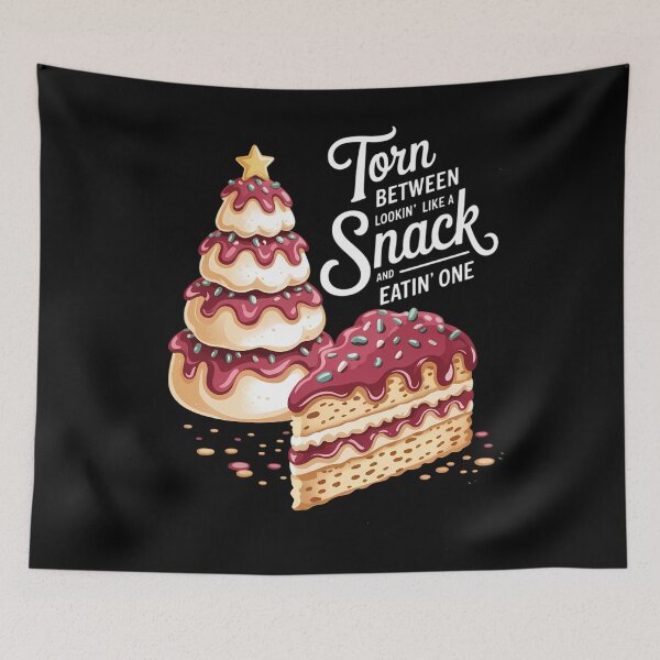 Item preview, Christmas Tree Cake Torn Between Looking' Like a Snack designed and sold by papertaless.