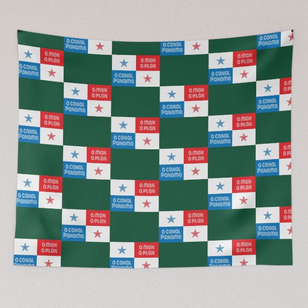 Item preview, A Man a Plan a Canal Panama Flag designed and sold by JewelsPark.