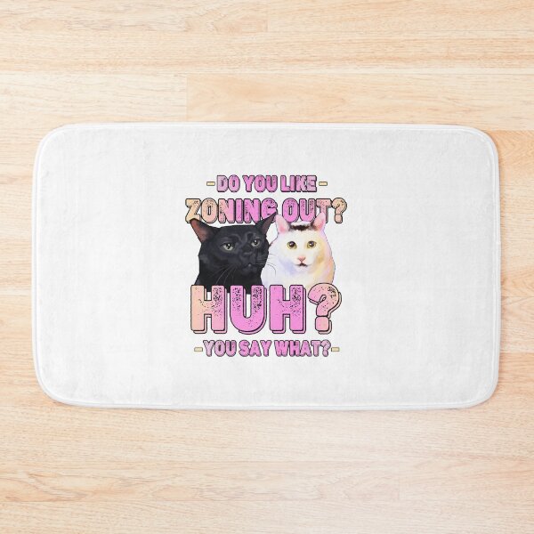 Item preview, Funny Huh Cat Meme And Black Cat Zoning Out Conversation  designed and sold by lawanoen.