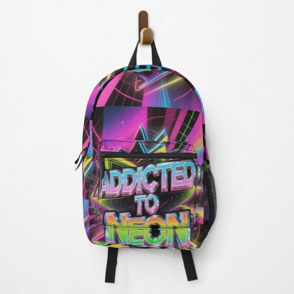 Item preview, 90's 80's ADDICTED TO Neon Vibes Aesthetic Synthwave Design designed and sold by WHITE FLAME PRINTS.