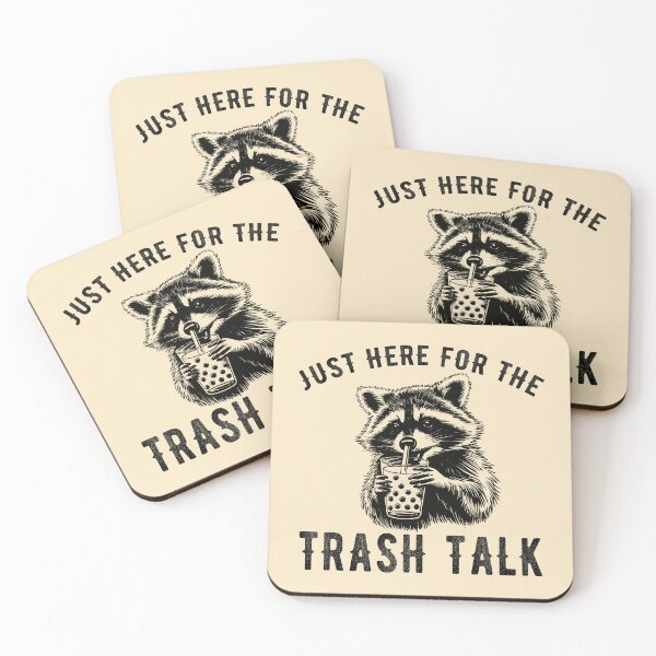 Item preview, Just Here for the Trash Talk Funny Vintage Raccoon Sarcastic designed and sold by wingstar.