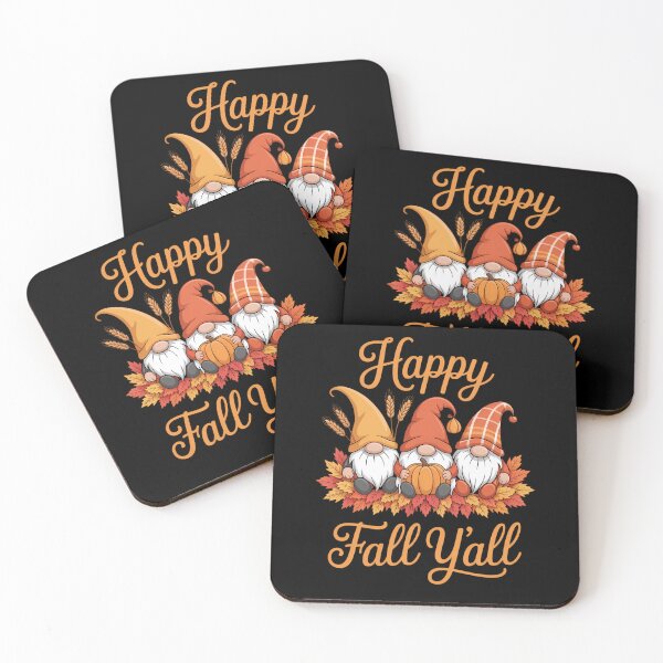 Item preview, Happy Fall Yall with Autumn Gnomes Thanksgiving Day Matching designed and sold by HellD3vil-Art.