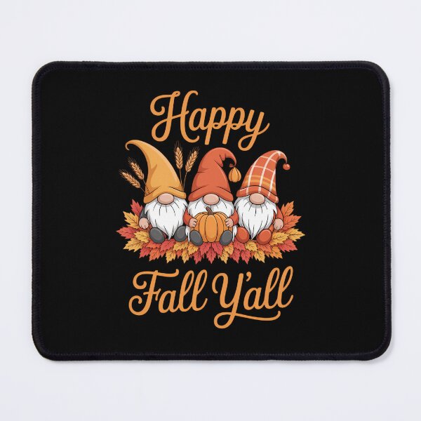 Item preview, Happy Fall Yall with Autumn Gnomes Thanksgiving Day Matching designed and sold by HellD3vil-Art.