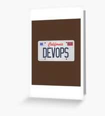 Devops plate Greeting Card