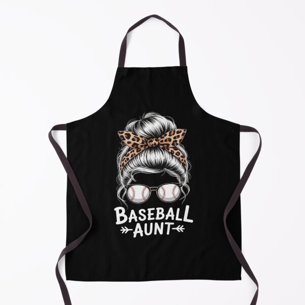 Item preview, Baseball Aunt Messy Bun Hair Funny Baseball Player Aunt designed and sold by tabdejinti.