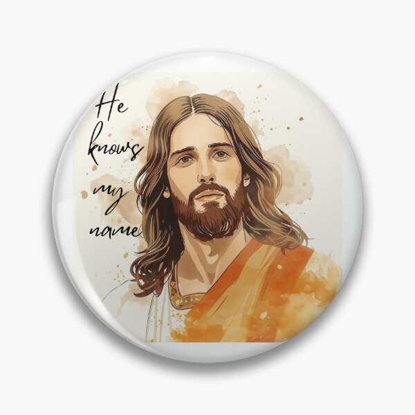 Item preview, “He Knows My Name” – Comforting Jesus Art for Hope & Healing | Watercolor Style designed and sold by Darcy'sArtfortheHeart.