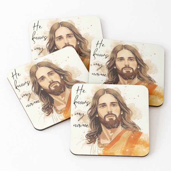 Item preview, “He Knows My Name” – Comforting Jesus Art for Hope & Healing | Watercolor Style designed and sold by Darcy'sArtfortheHeart.