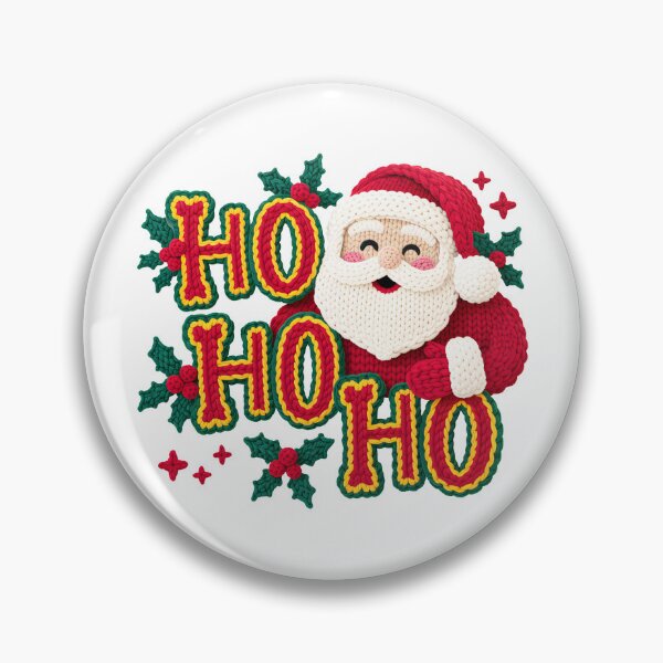 Item preview, Ho Ho Ho Faux Yarn Santa Cozy Christmas Design designed and sold by Eh Plus Designs.