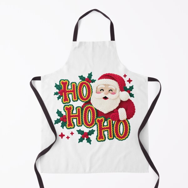 Item preview, Ho Ho Ho Faux Yarn Santa Cozy Christmas Design designed and sold by Eh Plus Designs.