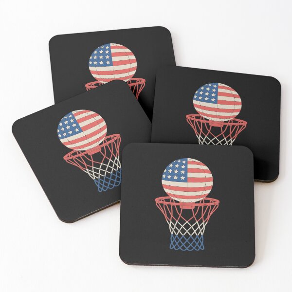 Item preview, Basketball American Patriotic 4th Of July US Flag designed and sold by ticlitule.
