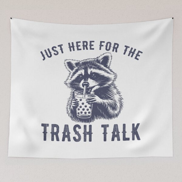 Item preview, Just Here for the Trash Talk Funny Vintage Raccoon Sarcastic designed and sold by wingstar.