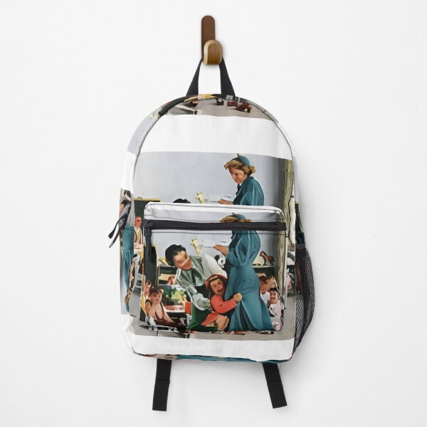 Item preview, First day jitters as a child clings to mom in a busy classroom designed and sold by otsilibarfob.