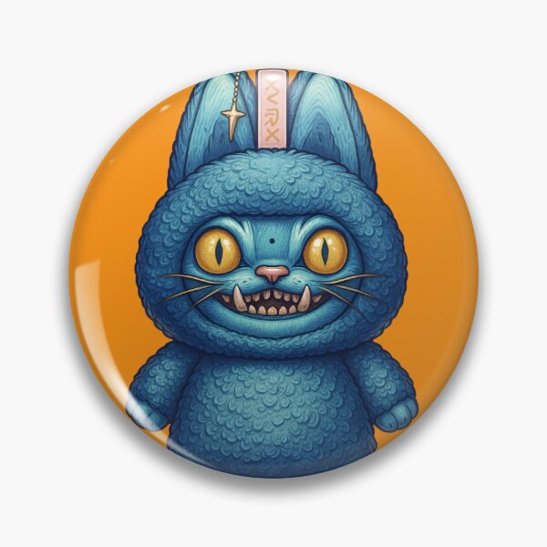 Item preview,  Blue Derpy Tiger mascot Style K-Pop Sticker designed and sold by Dreamy Panda Studio .