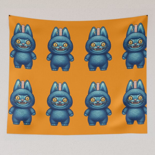 Item preview,  Blue Derpy Tiger mascot Style K-Pop Sticker designed and sold by Dreamy Panda Studio .