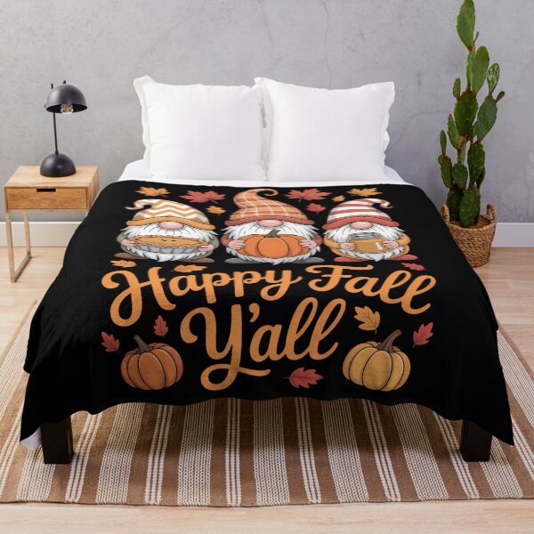 Item preview, Happy Fall Y'all Gnome Pumpkin Autumn Thanksgiving designed and sold by HellD3vil-Art.
