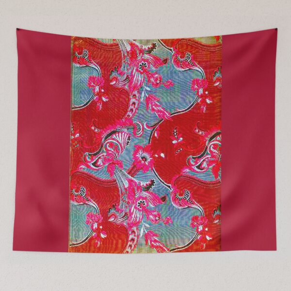 Item preview, Crimson Rococo Flourish – Courtly Silk Grandeur designed and sold by WheelieGdArt.