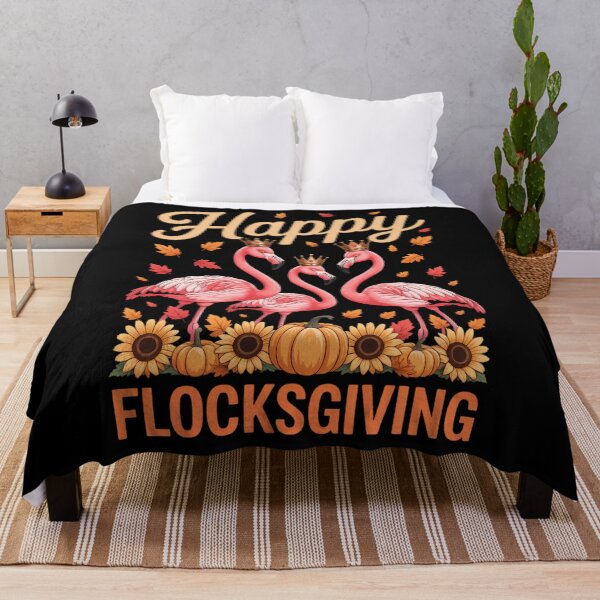Item preview, Happy Flocksgiving Cute Thanksgiving Flamingo Owner Group designed and sold by HellD3vil-Art.