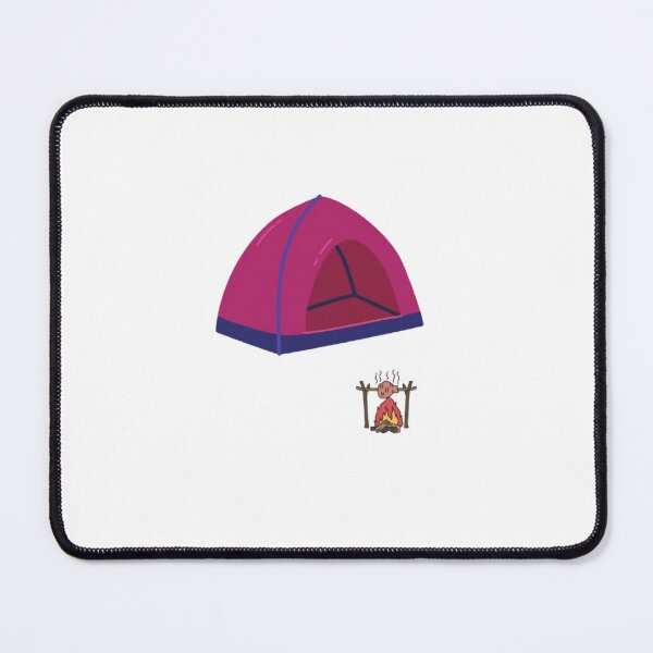 Item preview, A cozy tent set up beside a glowing campfire_3 designed and sold by Aariq.
