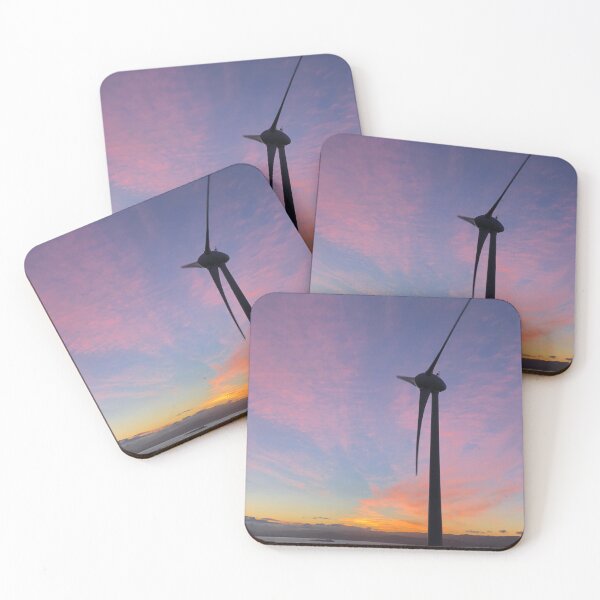 Artikelvorschau, Windkraftanlage bei Sonnenaufgang entworfen und verkauft von SimonCHulse.