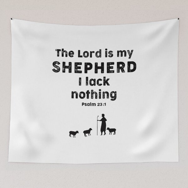 Item preview, psalm 23 The Lord is my shepherd, I lack nothing. designed and sold by corbrand.