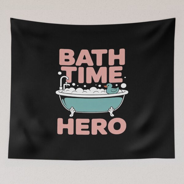 Item preview, Bath Time Hero Dad Life for Father novelty designed and sold by BiellaSar.