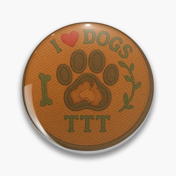 Item preview, I Love Dogs Embroidered Patch Logo designed and sold by TroyTheTerrific.