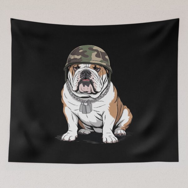 Item preview, Battlefield Bulldog Look for USA and Military Lovers designed and sold by BiellaSar.