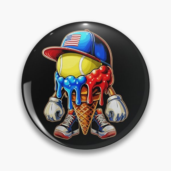 Item preview, Patriotic Ice Cream Tennis Cone T-Shirt designed and sold by LashondaGreen89.