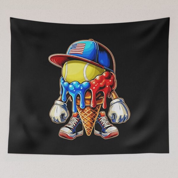 Item preview, Patriotic Ice Cream Tennis Cone T-Shirt designed and sold by LashondaGreen89.