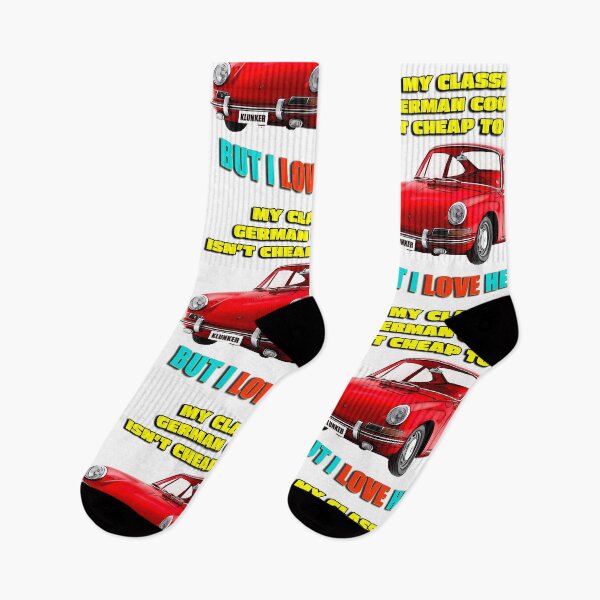 Item preview, Funny Classic German Car Poster – Comic Style Red Coupe Art designed and sold by Michael van der Hoorn.