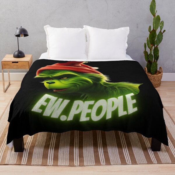 Item preview, Grinch Ew People Christmas Mood Sticker designed and sold by TREYA ALLEN.