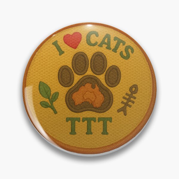 Item preview,  I Love Cats Embroidered Patch Logo designed and sold by TroyTheTerrific.