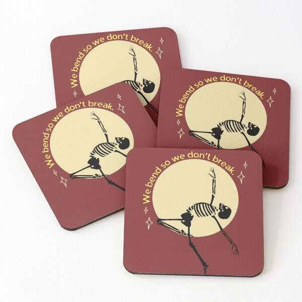 Item preview, We Bend So We Don’t Break – Skeleton Resilience Quote Design designed and sold by Frighteningly Beautiful.