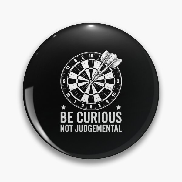 Item preview, Be Curious Not Judgemental Dart Player Darts Bullseye 180 designed and sold by BiellaSar.
