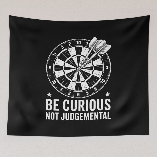 Item preview, Be Curious Not Judgemental Dart Player Darts Bullseye 180 designed and sold by BiellaSar.