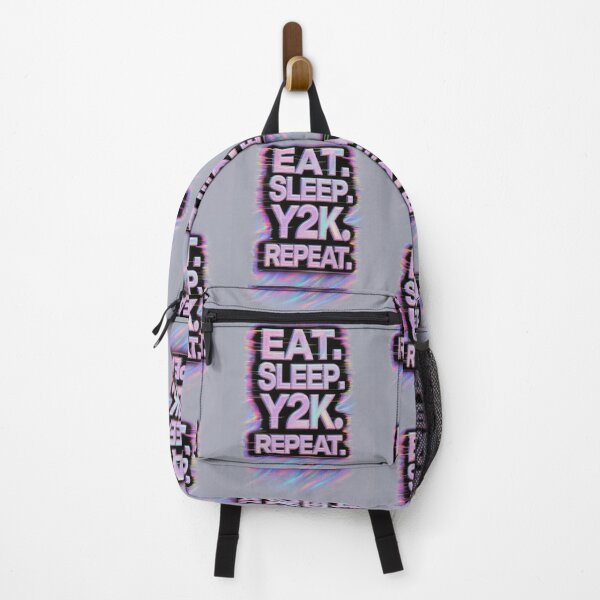 Item preview, Eat. Sleep. Y2K. Repeat. 2000's Synthwave Design designed and sold by WHITE FLAME PRINTS.