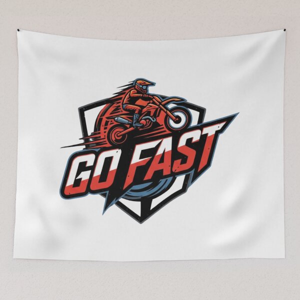 Item preview, Extreme Motocross Go Fast Enduro Rider Speed Adrenaline Logo designed and sold by DibuHumor.