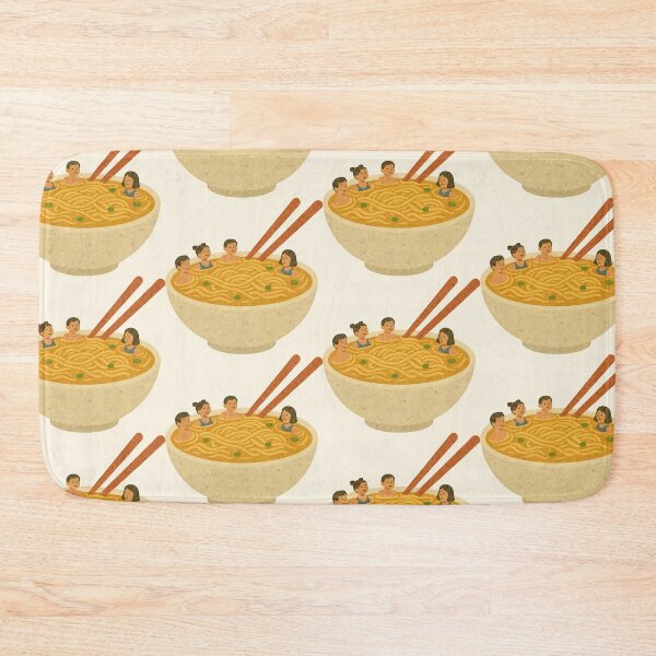 Item preview, Ramen Hot Spring – Whimsical Food Spa Sticker designed and sold by Tiny Joy World.