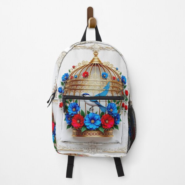 Item preview, Gold Bird Cage and Floral designed and sold by Sharon Schwalbe.