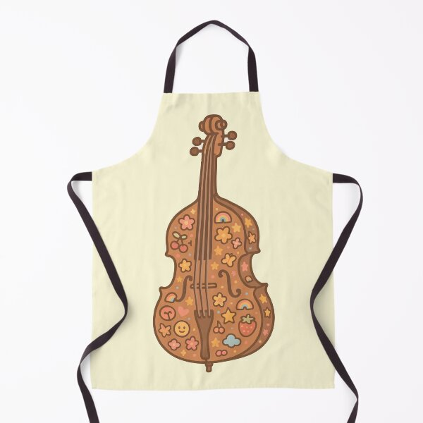 Item preview, Hippie Bass | Groovy Musical Instrument Illustration designed and sold by Tiny Joy World.