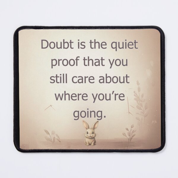 Item preview, Doubt is the quiet proof that you still care about where you're going. designed and sold by vagar.