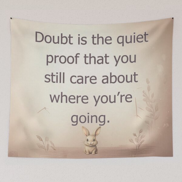 Item preview, Doubt is the quiet proof that you still care about where you're going. designed and sold by vagar.