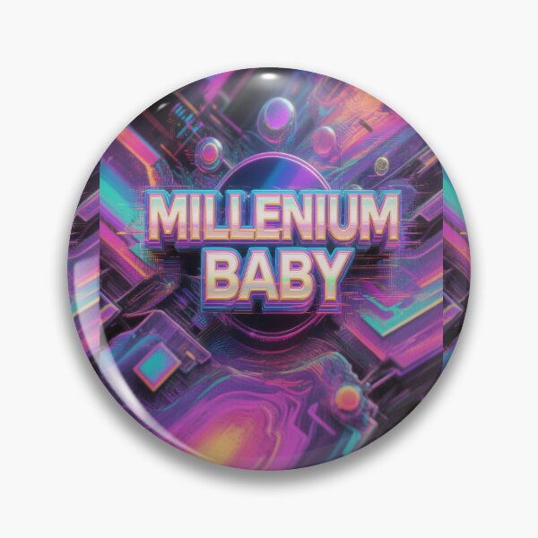 Item preview, MILLENIUM BABY Y2K 2000's Synthwave Design designed and sold by WHITE FLAME PRINTS.
