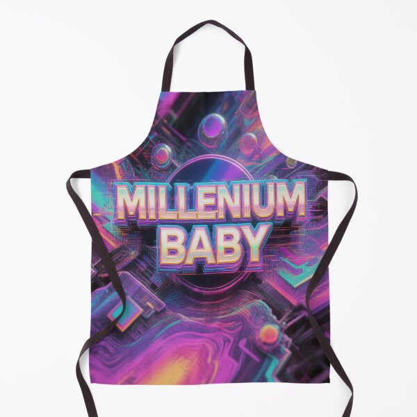 Item preview, MILLENIUM BABY Y2K 2000's Synthwave Design designed and sold by WHITE FLAME PRINTS.