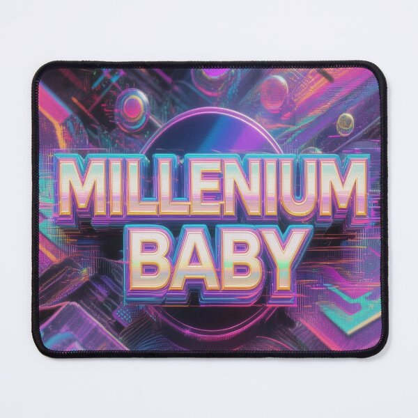 Item preview, MILLENIUM BABY Y2K 2000's Synthwave Design designed and sold by WHITE FLAME PRINTS.